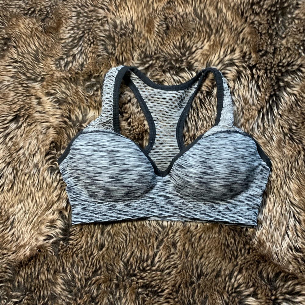 Pink sports bra